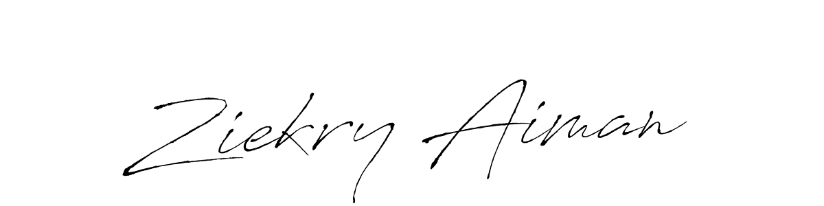 You should practise on your own different ways (Antro_Vectra) to write your name (Ziekry Aiman) in signature. don't let someone else do it for you. Ziekry Aiman signature style 6 images and pictures png