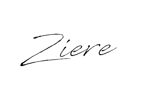 How to make Ziere name signature. Use Antro_Vectra style for creating short signs online. This is the latest handwritten sign. Ziere signature style 6 images and pictures png
