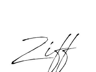 Design your own signature with our free online signature maker. With this signature software, you can create a handwritten (Antro_Vectra) signature for name Ziff. Ziff signature style 6 images and pictures png