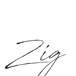 How to make Zig signature? Antro_Vectra is a professional autograph style. Create handwritten signature for Zig name. Zig signature style 6 images and pictures png