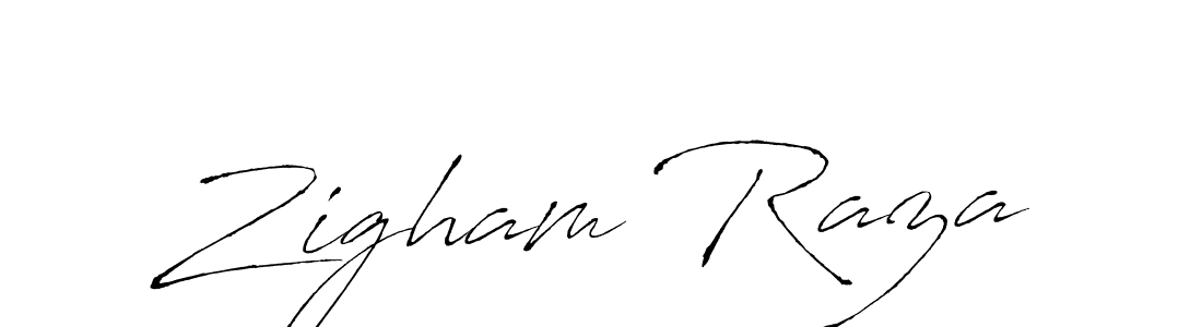 The best way (Antro_Vectra) to make a short signature is to pick only two or three words in your name. The name Zigham Raza include a total of six letters. For converting this name. Zigham Raza signature style 6 images and pictures png