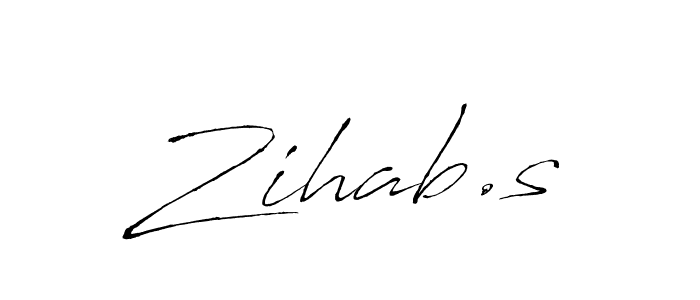 How to make Zihab.s signature? Antro_Vectra is a professional autograph style. Create handwritten signature for Zihab.s name. Zihab.s signature style 6 images and pictures png