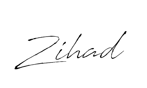 Design your own signature with our free online signature maker. With this signature software, you can create a handwritten (Antro_Vectra) signature for name Zihad. Zihad signature style 6 images and pictures png