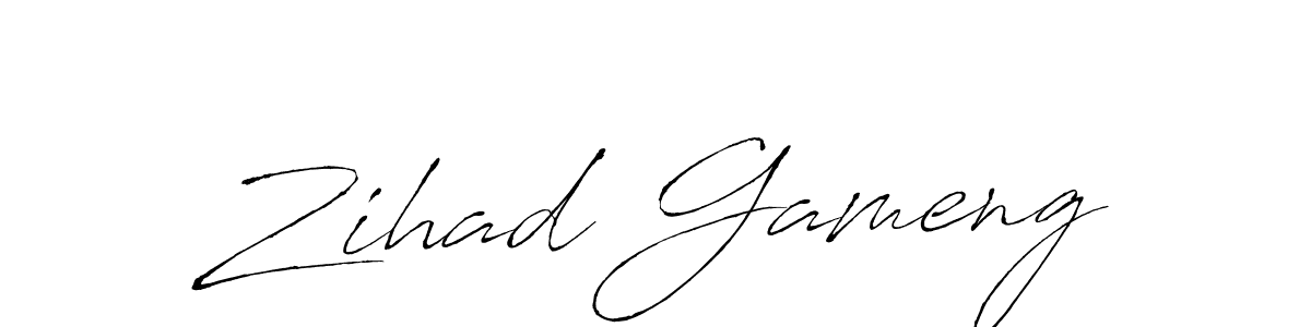 How to Draw Zihad Gameng signature style? Antro_Vectra is a latest design signature styles for name Zihad Gameng. Zihad Gameng signature style 6 images and pictures png