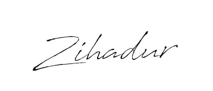 How to make Zihadur signature? Antro_Vectra is a professional autograph style. Create handwritten signature for Zihadur name. Zihadur signature style 6 images and pictures png