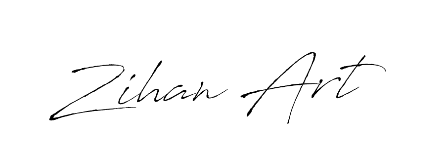 You should practise on your own different ways (Antro_Vectra) to write your name (Zihan Art) in signature. don't let someone else do it for you. Zihan Art signature style 6 images and pictures png