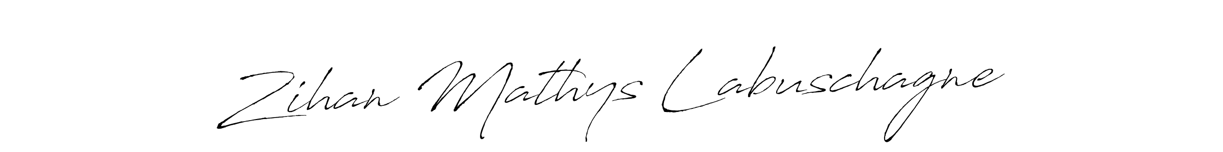 Create a beautiful signature design for name Zihan Mathys Labuschagne. With this signature (Antro_Vectra) fonts, you can make a handwritten signature for free. Zihan Mathys Labuschagne signature style 6 images and pictures png