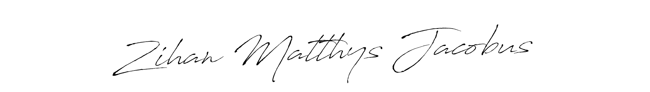 Zihan Matthys Jacobus stylish signature style. Best Handwritten Sign (Antro_Vectra) for my name. Handwritten Signature Collection Ideas for my name Zihan Matthys Jacobus. Zihan Matthys Jacobus signature style 6 images and pictures png