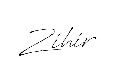 How to make Zihir name signature. Use Antro_Vectra style for creating short signs online. This is the latest handwritten sign. Zihir signature style 6 images and pictures png