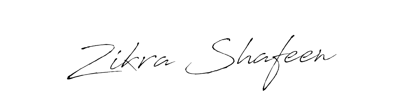 Make a beautiful signature design for name Zikra Shafeen. With this signature (Antro_Vectra) style, you can create a handwritten signature for free. Zikra Shafeen signature style 6 images and pictures png