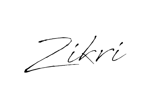 Zikri stylish signature style. Best Handwritten Sign (Antro_Vectra) for my name. Handwritten Signature Collection Ideas for my name Zikri. Zikri signature style 6 images and pictures png