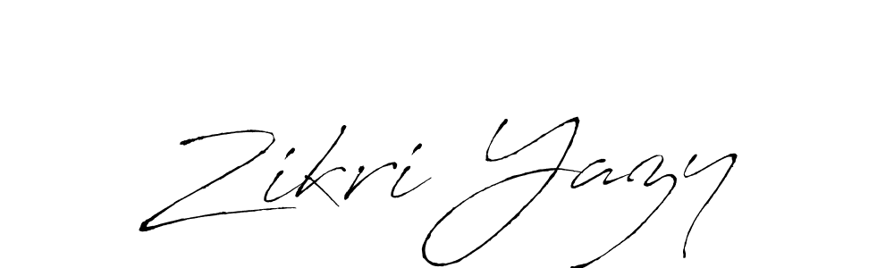 Design your own signature with our free online signature maker. With this signature software, you can create a handwritten (Antro_Vectra) signature for name Zikri Yazy. Zikri Yazy signature style 6 images and pictures png