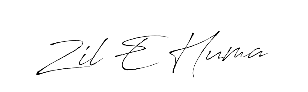 Use a signature maker to create a handwritten signature online. With this signature software, you can design (Antro_Vectra) your own signature for name Zil E Huma. Zil E Huma signature style 6 images and pictures png
