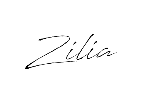 How to make Zilia signature? Antro_Vectra is a professional autograph style. Create handwritten signature for Zilia name. Zilia signature style 6 images and pictures png