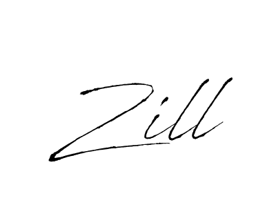 Create a beautiful signature design for name Zill. With this signature (Antro_Vectra) fonts, you can make a handwritten signature for free. Zill signature style 6 images and pictures png