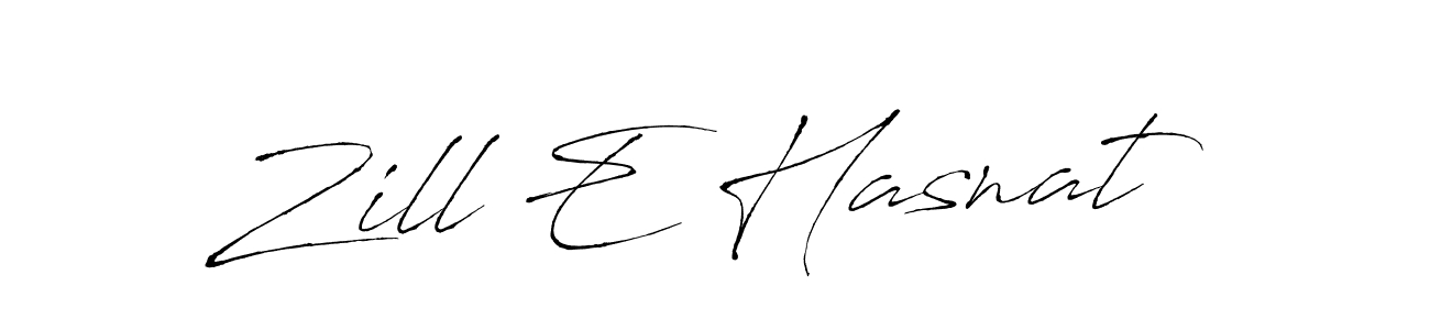 Also we have Zill E Hasnat name is the best signature style. Create professional handwritten signature collection using Antro_Vectra autograph style. Zill E Hasnat signature style 6 images and pictures png