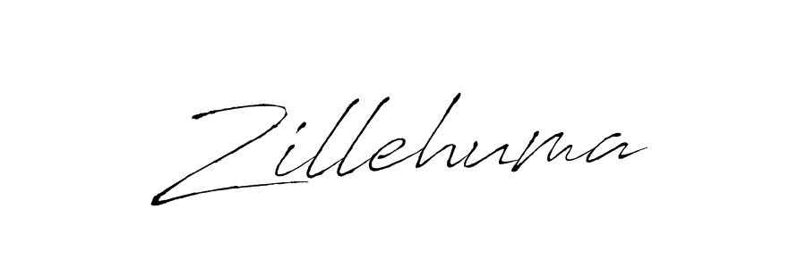 How to make Zillehuma name signature. Use Antro_Vectra style for creating short signs online. This is the latest handwritten sign. Zillehuma signature style 6 images and pictures png
