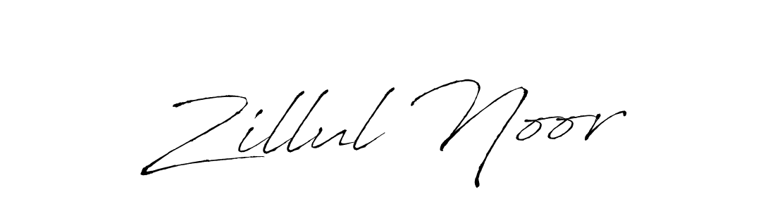 Make a beautiful signature design for name Zillul Noor. With this signature (Antro_Vectra) style, you can create a handwritten signature for free. Zillul Noor signature style 6 images and pictures png