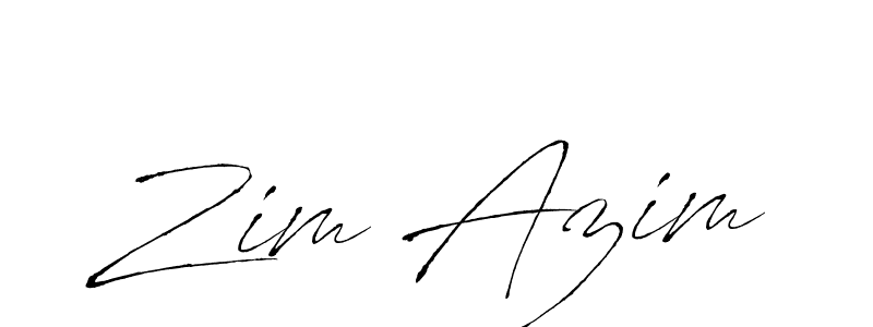 Also You can easily find your signature by using the search form. We will create Zim Azim name handwritten signature images for you free of cost using Antro_Vectra sign style. Zim Azim signature style 6 images and pictures png