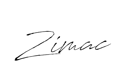 Use a signature maker to create a handwritten signature online. With this signature software, you can design (Antro_Vectra) your own signature for name Zimac. Zimac signature style 6 images and pictures png