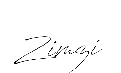 Make a beautiful signature design for name Zimzi. With this signature (Antro_Vectra) style, you can create a handwritten signature for free. Zimzi signature style 6 images and pictures png