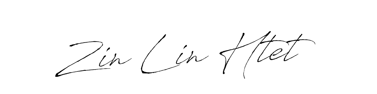 Design your own signature with our free online signature maker. With this signature software, you can create a handwritten (Antro_Vectra) signature for name Zin Lin Htet. Zin Lin Htet signature style 6 images and pictures png