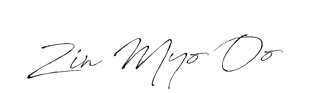 Also we have Zin Myo Oo name is the best signature style. Create professional handwritten signature collection using Antro_Vectra autograph style. Zin Myo Oo signature style 6 images and pictures png