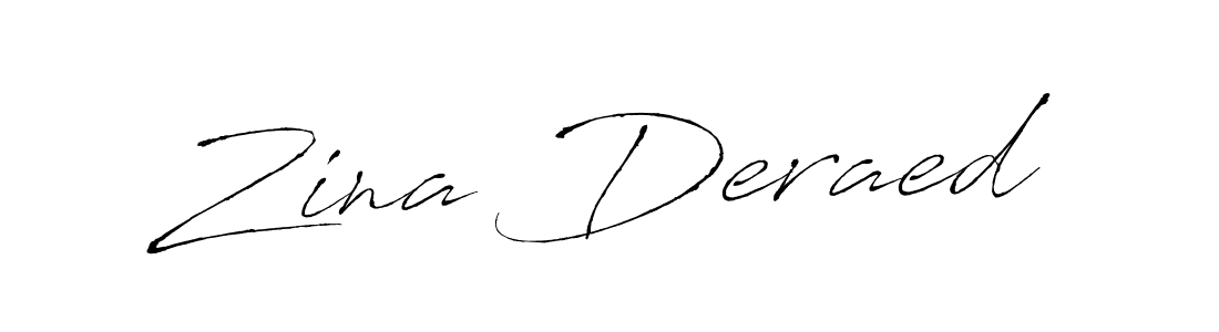 The best way (Antro_Vectra) to make a short signature is to pick only two or three words in your name. The name Zina Deraed include a total of six letters. For converting this name. Zina Deraed signature style 6 images and pictures png