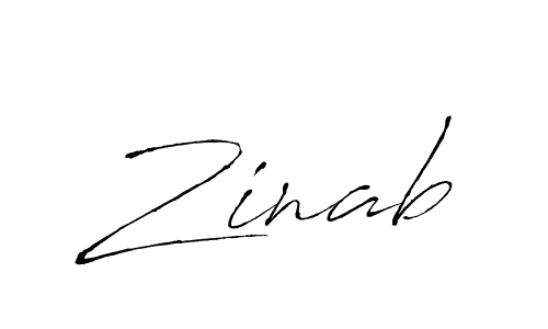 Antro_Vectra is a professional signature style that is perfect for those who want to add a touch of class to their signature. It is also a great choice for those who want to make their signature more unique. Get Zinab name to fancy signature for free. Zinab signature style 6 images and pictures png