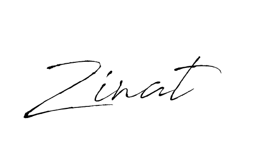 Create a beautiful signature design for name Zinat. With this signature (Antro_Vectra) fonts, you can make a handwritten signature for free. Zinat signature style 6 images and pictures png