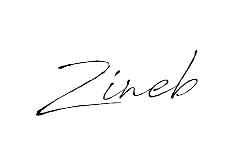 Create a beautiful signature design for name Zineb. With this signature (Antro_Vectra) fonts, you can make a handwritten signature for free. Zineb signature style 6 images and pictures png