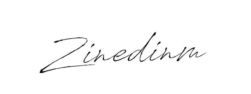 Zinedinm stylish signature style. Best Handwritten Sign (Antro_Vectra) for my name. Handwritten Signature Collection Ideas for my name Zinedinm. Zinedinm signature style 6 images and pictures png