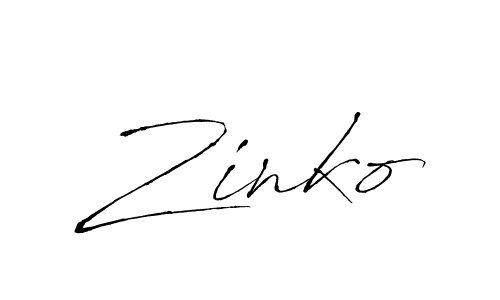 Design your own signature with our free online signature maker. With this signature software, you can create a handwritten (Antro_Vectra) signature for name Zinko. Zinko signature style 6 images and pictures png