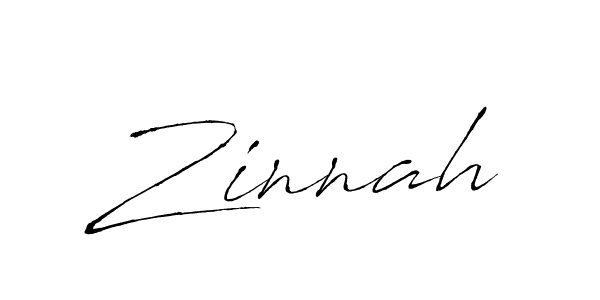 Zinnah stylish signature style. Best Handwritten Sign (Antro_Vectra) for my name. Handwritten Signature Collection Ideas for my name Zinnah. Zinnah signature style 6 images and pictures png