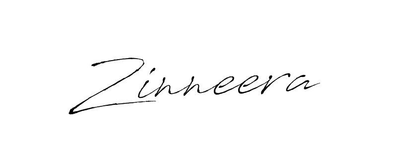 Zinneera stylish signature style. Best Handwritten Sign (Antro_Vectra) for my name. Handwritten Signature Collection Ideas for my name Zinneera. Zinneera signature style 6 images and pictures png