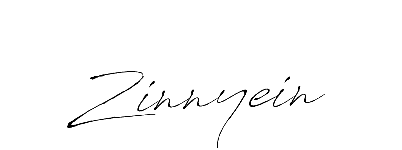 How to make Zinnyein signature? Antro_Vectra is a professional autograph style. Create handwritten signature for Zinnyein name. Zinnyein signature style 6 images and pictures png