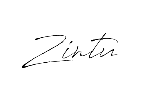 Make a beautiful signature design for name Zintu. Use this online signature maker to create a handwritten signature for free. Zintu signature style 6 images and pictures png