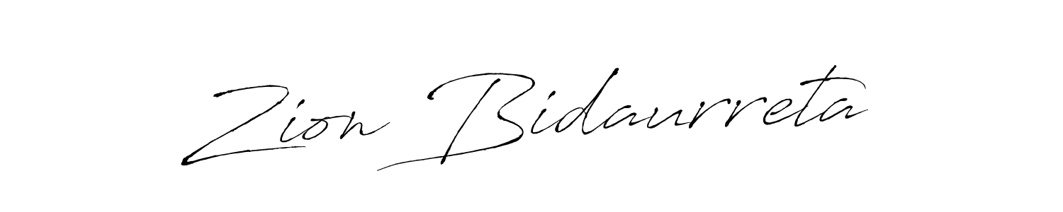 Make a beautiful signature design for name Zion Bidaurreta. With this signature (Antro_Vectra) style, you can create a handwritten signature for free. Zion Bidaurreta signature style 6 images and pictures png