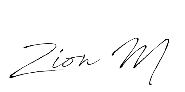 if you are searching for the best signature style for your name Zion M. so please give up your signature search. here we have designed multiple signature styles  using Antro_Vectra. Zion M signature style 6 images and pictures png