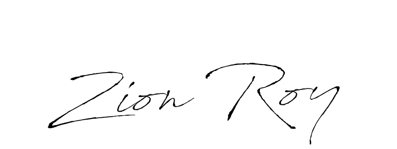 Zion Roy stylish signature style. Best Handwritten Sign (Antro_Vectra) for my name. Handwritten Signature Collection Ideas for my name Zion Roy. Zion Roy signature style 6 images and pictures png