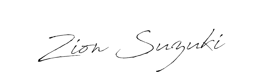 You should practise on your own different ways (Antro_Vectra) to write your name (Zion Suzuki) in signature. don't let someone else do it for you. Zion Suzuki signature style 6 images and pictures png