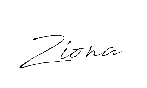 How to make Ziona name signature. Use Antro_Vectra style for creating short signs online. This is the latest handwritten sign. Ziona signature style 6 images and pictures png