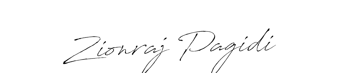 Design your own signature with our free online signature maker. With this signature software, you can create a handwritten (Antro_Vectra) signature for name Zionraj Pagidi. Zionraj Pagidi signature style 6 images and pictures png