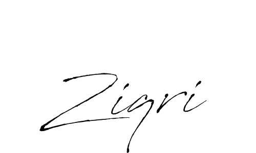 Design your own signature with our free online signature maker. With this signature software, you can create a handwritten (Antro_Vectra) signature for name Ziqri. Ziqri signature style 6 images and pictures png