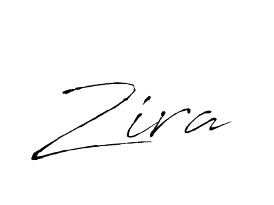 Make a beautiful signature design for name Zira. With this signature (Antro_Vectra) style, you can create a handwritten signature for free. Zira signature style 6 images and pictures png