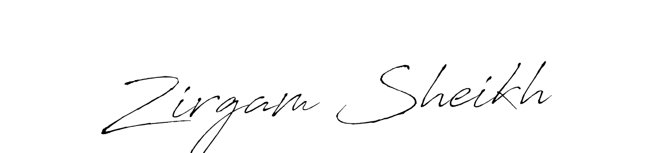 This is the best signature style for the Zirgam Sheikh name. Also you like these signature font (Antro_Vectra). Mix name signature. Zirgam Sheikh signature style 6 images and pictures png