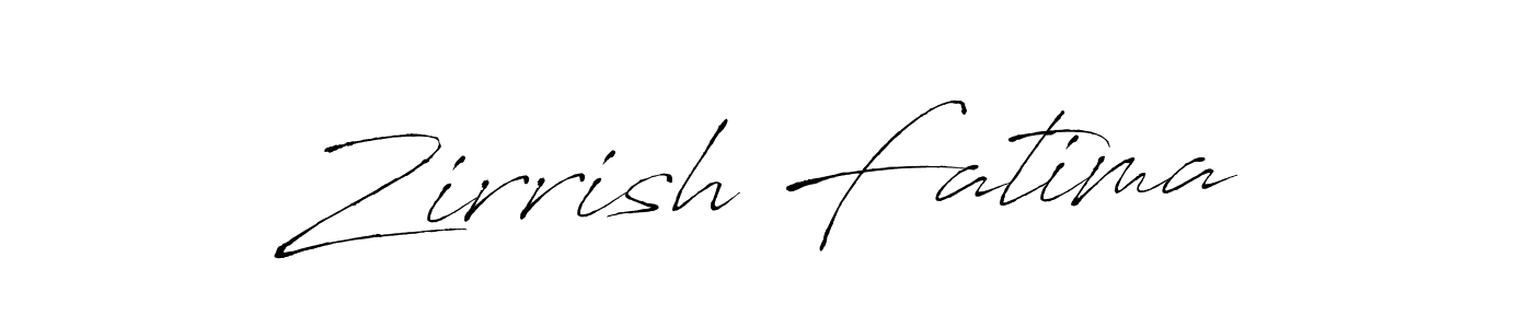 Also we have Zirrish Fatima name is the best signature style. Create professional handwritten signature collection using Antro_Vectra autograph style. Zirrish Fatima signature style 6 images and pictures png