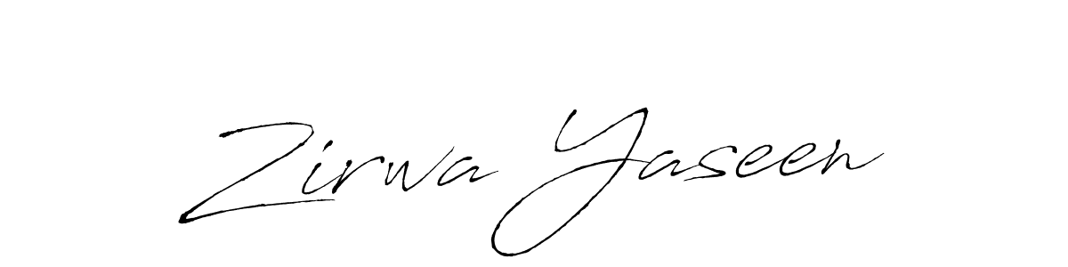 Antro_Vectra is a professional signature style that is perfect for those who want to add a touch of class to their signature. It is also a great choice for those who want to make their signature more unique. Get Zirwa Yaseen name to fancy signature for free. Zirwa Yaseen signature style 6 images and pictures png