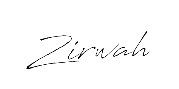 Also we have Zirwah name is the best signature style. Create professional handwritten signature collection using Antro_Vectra autograph style. Zirwah signature style 6 images and pictures png