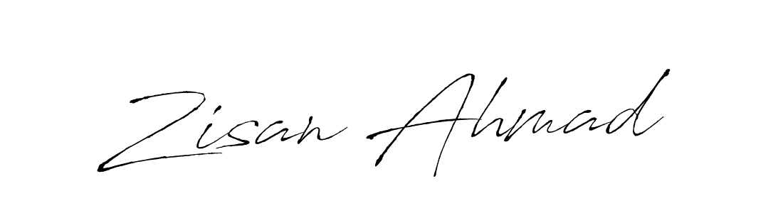 Design your own signature with our free online signature maker. With this signature software, you can create a handwritten (Antro_Vectra) signature for name Zisan Ahmad. Zisan Ahmad signature style 6 images and pictures png